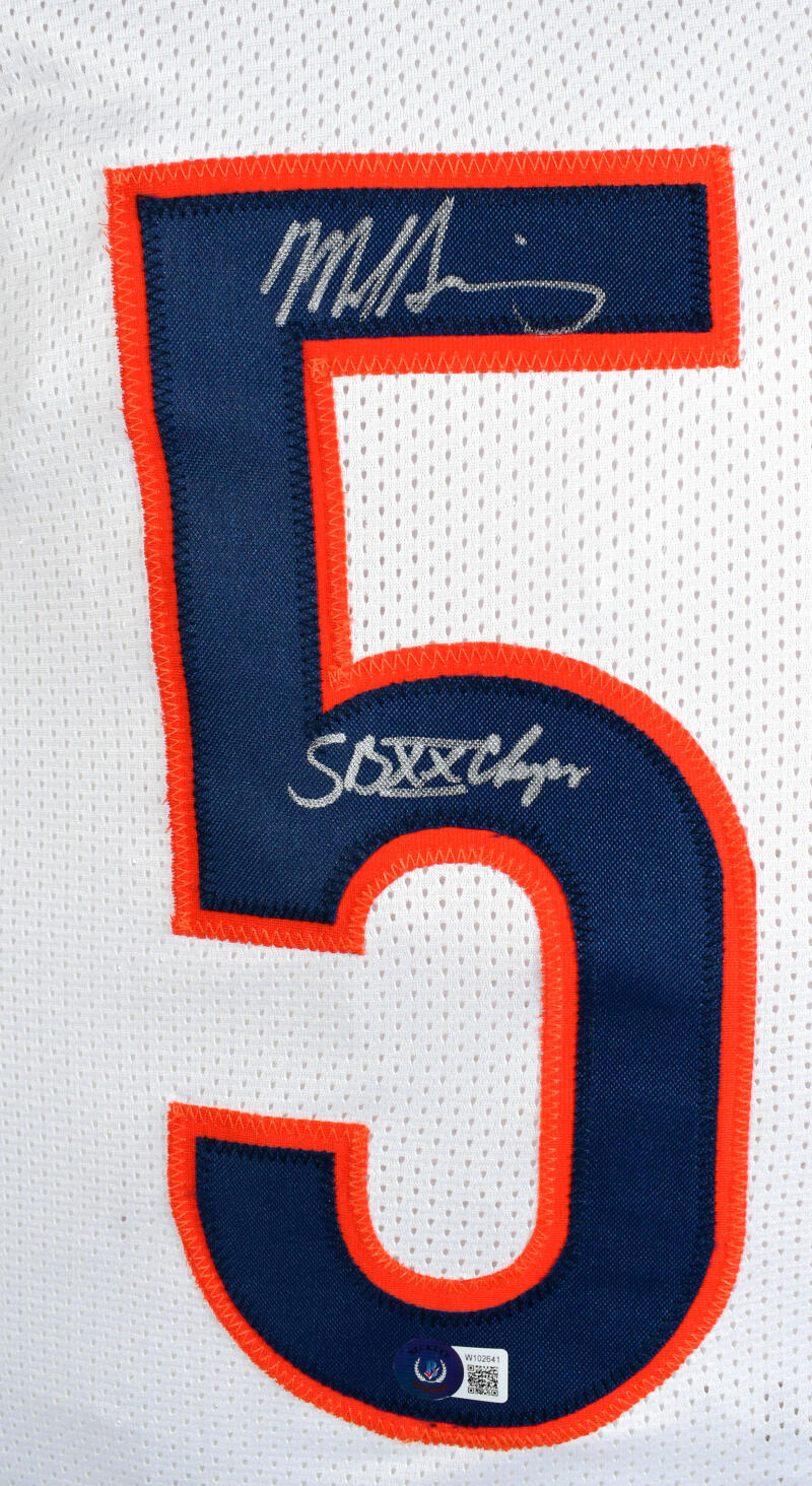 Mike Singletary Autographed and Authenticated Hand Painted Custom Jersey