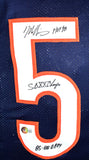 Mike Singletary Autographed Blue Pro Style Jersey w/ 3 inscriptions - Beckett W Hologram *Black Image 2