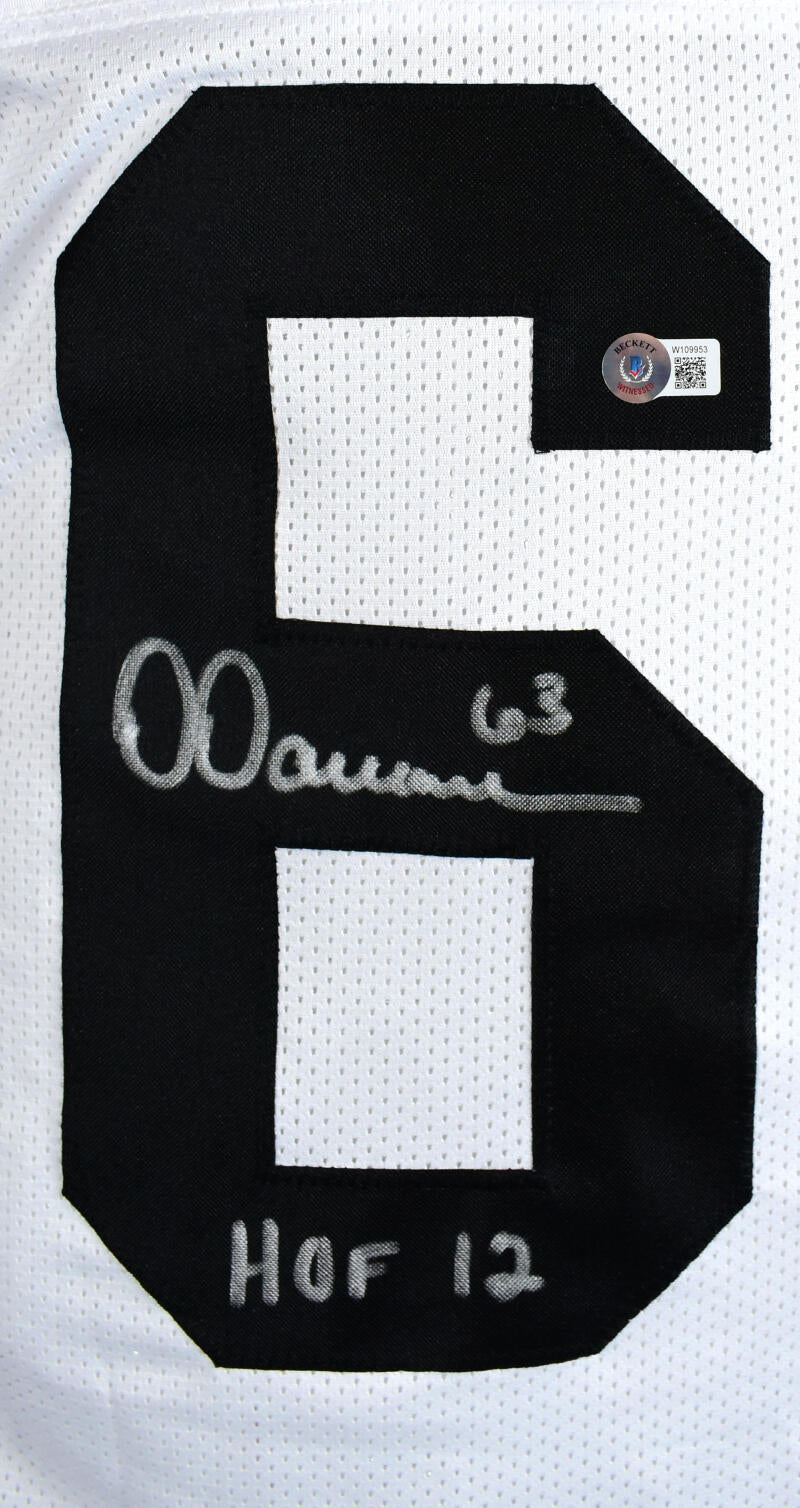 Dermontti Dawson Signed Black Custom Jersey Inscribed 'HOF 12