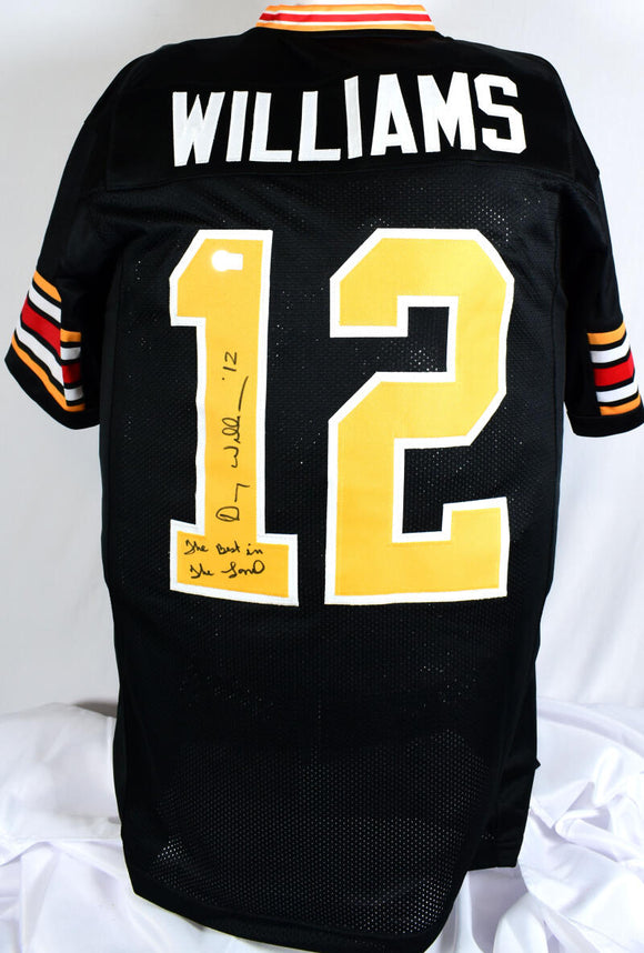 Doug Williams Autographed Black College Style Jersey W/ Best in the Land- Beckett W Hologram *Black Image 1