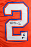 Fred Taylor Autographed Orange College Style Jersey- Beckett W Hologram *Black Image 2