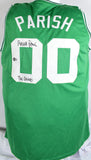 Robert Parish Autographed Green Pro Style Basketball Jersey w/The Chief-Beckett W Hologram *Black Image 1