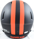 Nick Chubb Autographed Cleveland Browns F/S Eclipse Speed Helmet - Beckett W Hologram *Orange Image 3