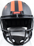 Nick Chubb Autographed Cleveland Browns F/S Eclipse Speed Helmet - Beckett W Hologram *Orange Image 4