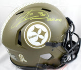 Hines Ward Autographed Steelers F/S Salute to Service Speed Authentic Helmet w/SB MVP- Beckett W Hologram *Yellow Image 1