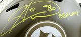 Hines Ward Autographed Steelers F/S Salute to Service Speed Authentic Helmet w/SB MVP- Beckett W Hologram *Yellow Image 2