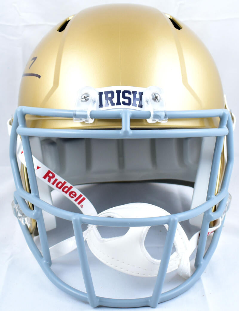 Joe Theismann Autographed Notre Dame F/S Speed Helmet w/Go Irish-Becke –  Super Sports Center