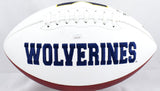 Blake Corum Autographed Michigan Wolverines Logo Football - JSA W *Black Image 3