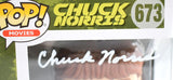 Chuck Norris Autographed Funko Pop Figurine #673 - JSA W *White Image 2
