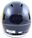 Marshall Faulk Autographed F/S Rams 00-16 TB Speed Helmet-Beckett W Hologram *Black Image 3
