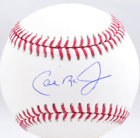 Cal Ripken Jr Autographed Rawlings OML Baseball - Fanatics *Blue Image 1
