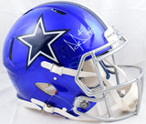 Dak Prescott Autographed Dallas Cowboys F/S Flash Speed Authentic Helmet-Beckett W Hologram *White Image 1