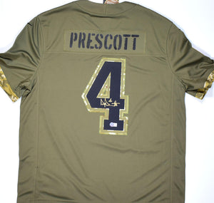 Dak Prescott Autographed Cowboys Salute to Service Nike Limited Jersey –  The Jersey Source