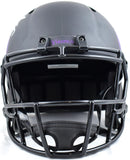 TJ Hockenson Autographed Minnesota Vikings F/S Eclipse Speed Helmet- Beckett W Hologram *Silver Image 4