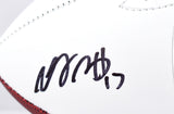 Davante Adams Autographed Las Vegas Raiders Logo Football - Beckett W Hologram *Black Image 2