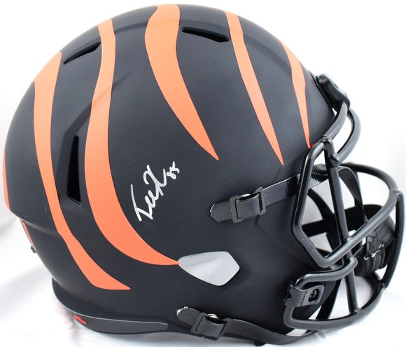 Tee Higgins Autographed Cincinnati Bengals F/S Eclipse Speed Helmet - Beckett W Hologram *Silver Image 1