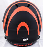 Tee Higgins Autographed Cincinnati Bengals F/S Eclipse Speed Helmet - Beckett W Hologram *Silver Image 3