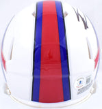 Stefon Diggs Autographed Buffalo Bills 2021 Speed Mini Helmet-Beckett W Hologram *Black Image 3