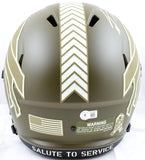 Stefon Diggs Autographed Buffalo Bills F/S Salute to Service Speed Helmet-Beckett W Hologram *Gold Image 3