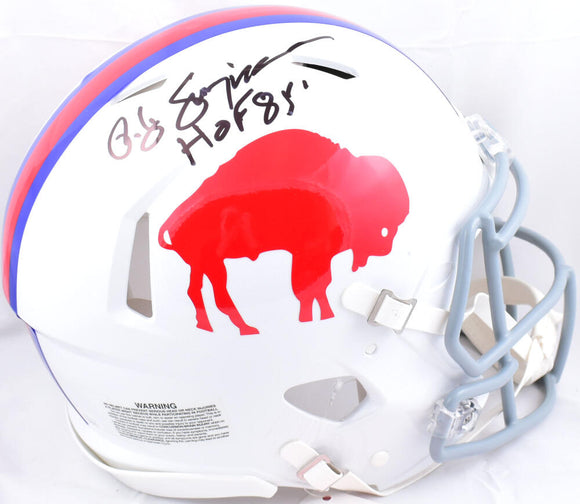 O.J. Simpson Autographed Buffalo Bills F/S 65-73 Speed Authentic Helmet w/HOF - JSA W *Black Image 1