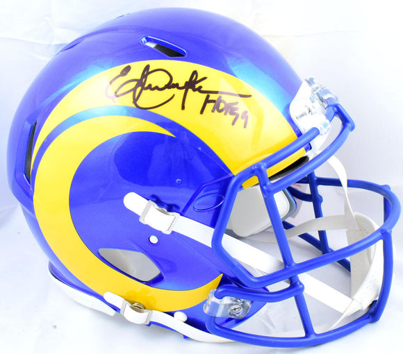 Eric Dickerson Autographed Rams F/S 2020 Speed Authentic Helmet w/HOF - Beckett W Hologram *Black Image 1