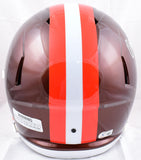 Ozzie Newsome Autographed Browns F/S Flash Speed Helmet w/HOF- Beckett W Hologram *White Image 3