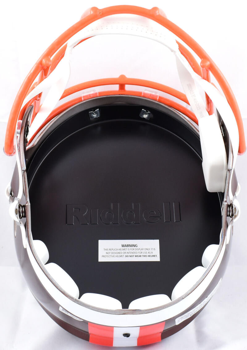 Ozzie Newsome Autographed Browns F/S Flash Speed Helmet w/HOF- Beckett –  The Jersey Source