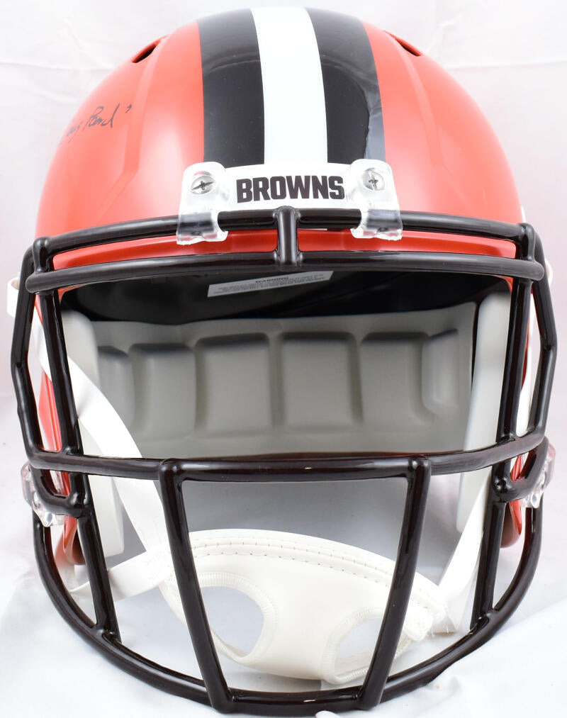 Ozzie Newsome Autographed Browns F/S Flash Speed Helmet w/HOF- Beckett –  The Jersey Source