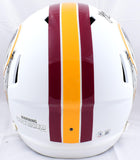 John Riggins Autographed Washington F/S Flat White Speed Helmet w/SB MVP HOF- Beckett W Hologram *Black Image 3