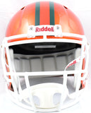 Andre Johnson Autographed Miami Hurricanes F/S Flash Speed Helmet- Beckett W Hologram *White Image 4