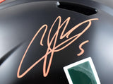 Andre Johnson Autographed Miami Hurricanes F/S Nights Speed Helmet- Beckett W Hologram *Orange Image 2