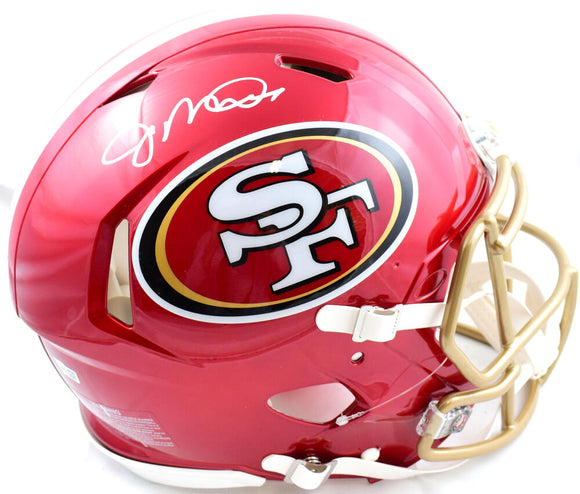 Joe Montana Autographed San Francisco 49ers F/S Flash Speed Authentic Helmet - Fanatics *White Image 1