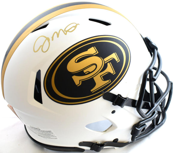 Joe Montana Autographed San Francisco 49ers F/S Lunar Speed Authentic Helmet - Fanatics *Gold Image 1
