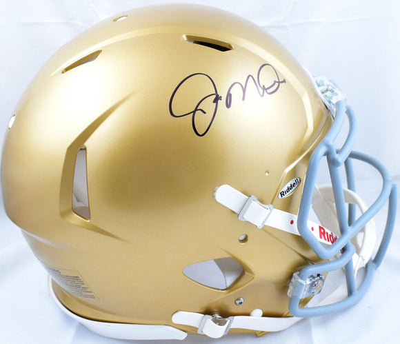 Joe Montana Autographed Notre Dame F/S Speed Authentic Helmet - Fanatics *Black Image 1