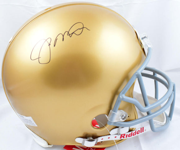 Joe Montana Autographed Notre Dame F/S Authentic Helmet - Fanatics *Black Image 1