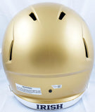 Joe Montana Autographed Notre Dame F/S Speed Helmet - Fanatics *Black Image 3