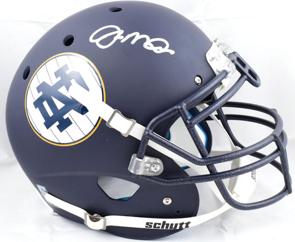 Joe Montana Autographed Notre Dame F/S Schutt Authentic Helmet - Fanatics *Silver Image 1