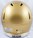Lou Holtz Autographed Notre Dame Riddell F/S Speed Helmet w/Natl Champs-Beckett W Hologram *Black Image 3