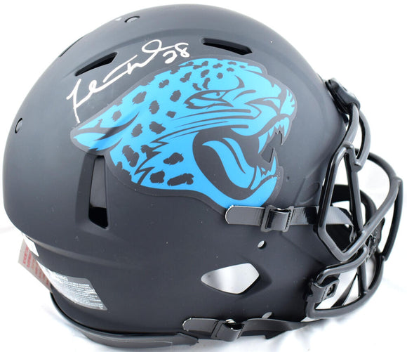 Fred Taylor Autographed Jaguars F/S Eclipse Speed Authentic Helmet - Beckett W Hologram *Silver Image 1