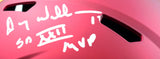 Williams Rypien Theismann Autographed Commanders F/S Speed Helmet W/SB Ins.-Beckett W Hologram *White Image 3