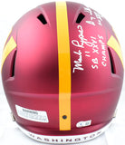 Williams Rypien Theismann Autographed Commanders F/S Speed Helmet W/SB Ins.-Beckett W Hologram *White Image 5
