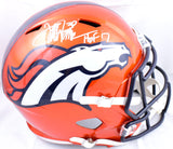 Terrell Davis Autographed Denver Broncos F/S Flash Speed Helmet w/ HOF - Beckett W Hologram *White Image 1