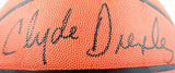 Hakeem Olajuwon Clyde Drexler Autographed Wilson NBA Basketball - Beckett W Hologram *Black Image 3