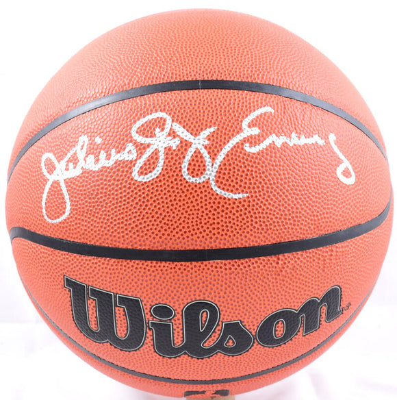 Julius Erving Autographed NBA Wilson Basketball-Beckett W Hologram *Silver Image 1