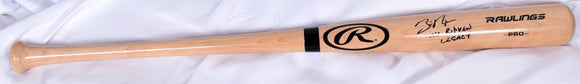 Billy Ripken Autographed Blonde Rawlings Pro Baseball Bat w/Ripken Legacy- Beckett W Hologram *Black Image 1