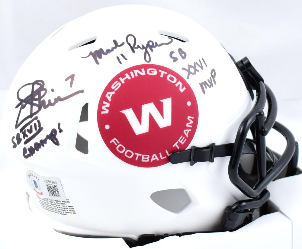 Joe Theismann Mark Rypien Signed Washington Speed Mini Helmet w/SB-Bec –  The Jersey Source