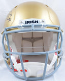 Rudy Ruettiger Signed Notre Dame Riddell F/S Speed Authentic Helmet w/Story- Beckett W Hologram *Black Image 4