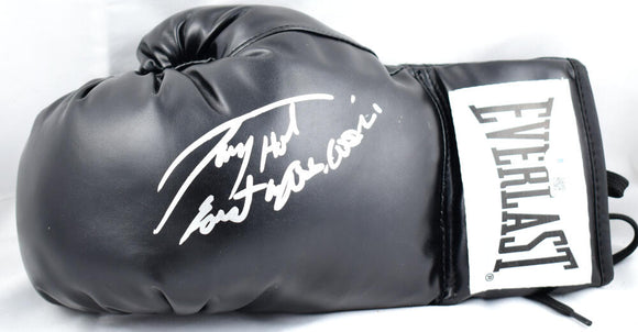 Larry Holmes Autographed Everlast Black Boxing Glove w/Easton Assassin-Beckett W Hologram *Silver *Left Image 1
