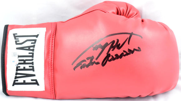 Larry Holmes Autographed Everlast Red Boxing Glove w/Easton Assassin-Beckett W Hologram *Black *Right Image 1