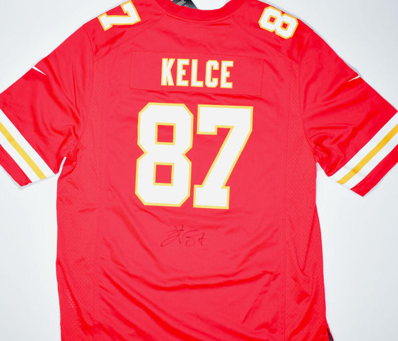 Travis Kelce Autographed Kansas City Chiefs Red Nike Game Jersey- Beck –  The Jersey Source